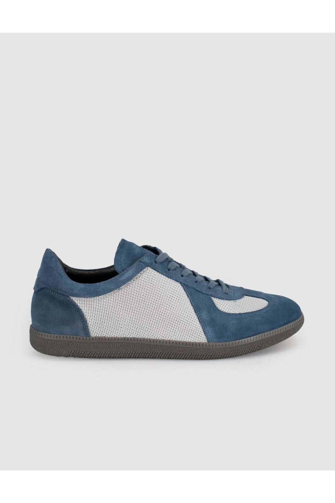 Cabani Shoes Chaussures de sport décontractées pour hommes en cuir véritable bleu - Multicolore