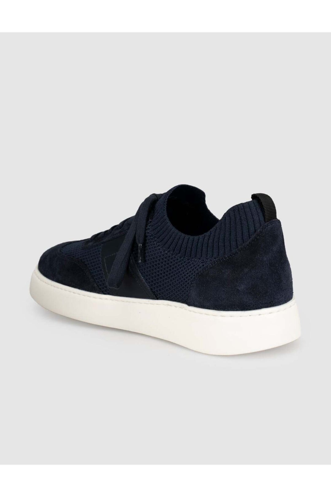 Cabani Shoes Bleu marine Baskets pour hommes avec détails en tricot - Bleu marine