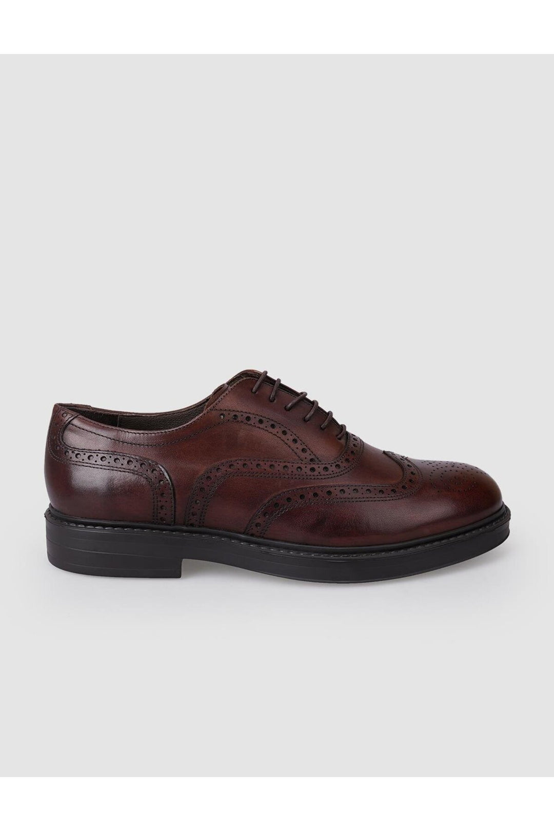 Cabani Shoes Chaussures de ville pour hommes en cuir véritable marron 100% - Marron