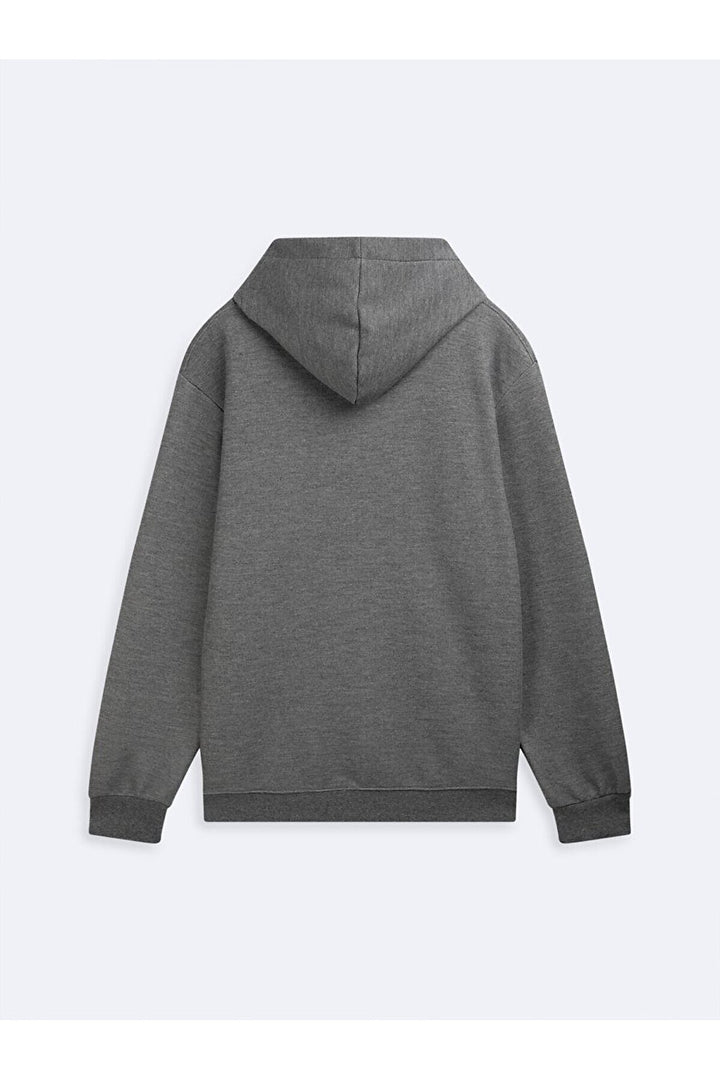 LTB Sweat-shirt anthracite à capuche et manches longues