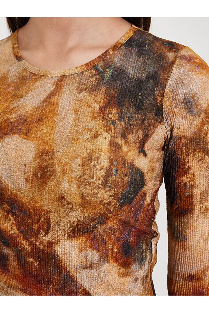 LTB Sweat-shirt côtelé à motifs