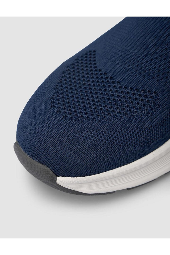 Cabani Shoes Chaussures de sport pour hommes en tricot Bleu marine - Bleu marine