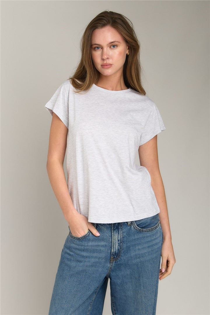 Lovely Things INA Basic Tişört Üst Giyim Pijama Üstü - Beyaz