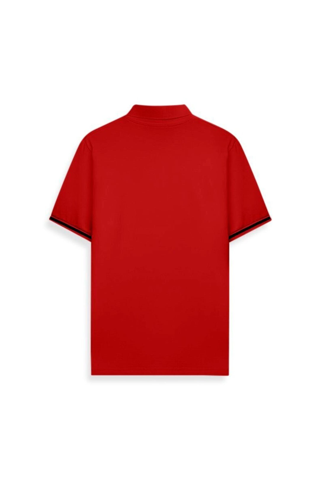 LTB T-shirt Rouge à Détails de Manches Contrastées - Rouge