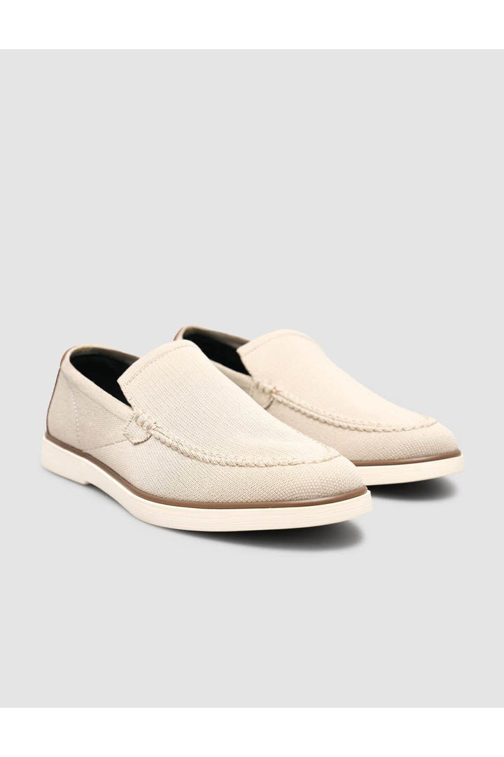 Cabani Shoes Chaussures en tricot pour hommes en beige tressé - Beige