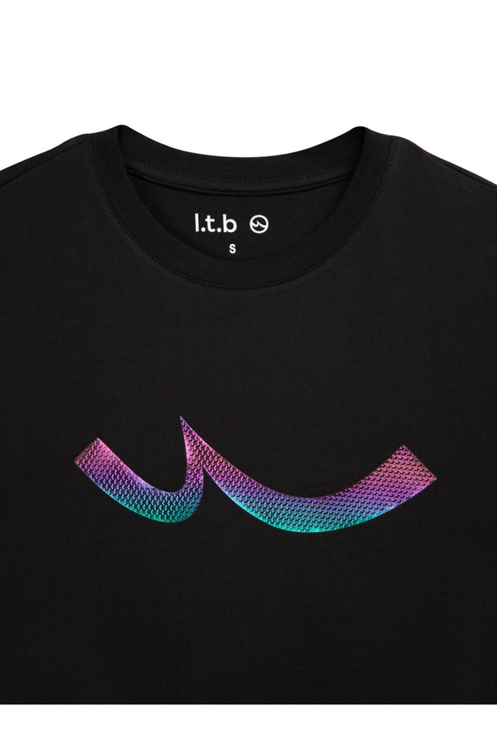 LTB T-shirt noir avec logo hologramme imprimé - Noir