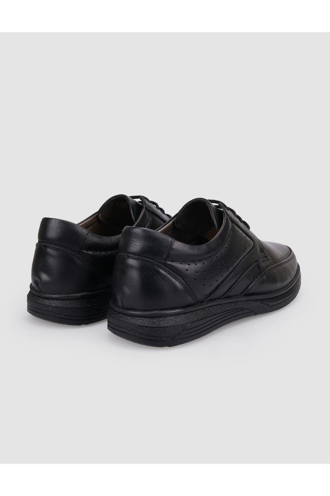 Cabani Shoes Chaussures de ville pour hommes en cuir véritable noir à lacets 100% - Multicolore