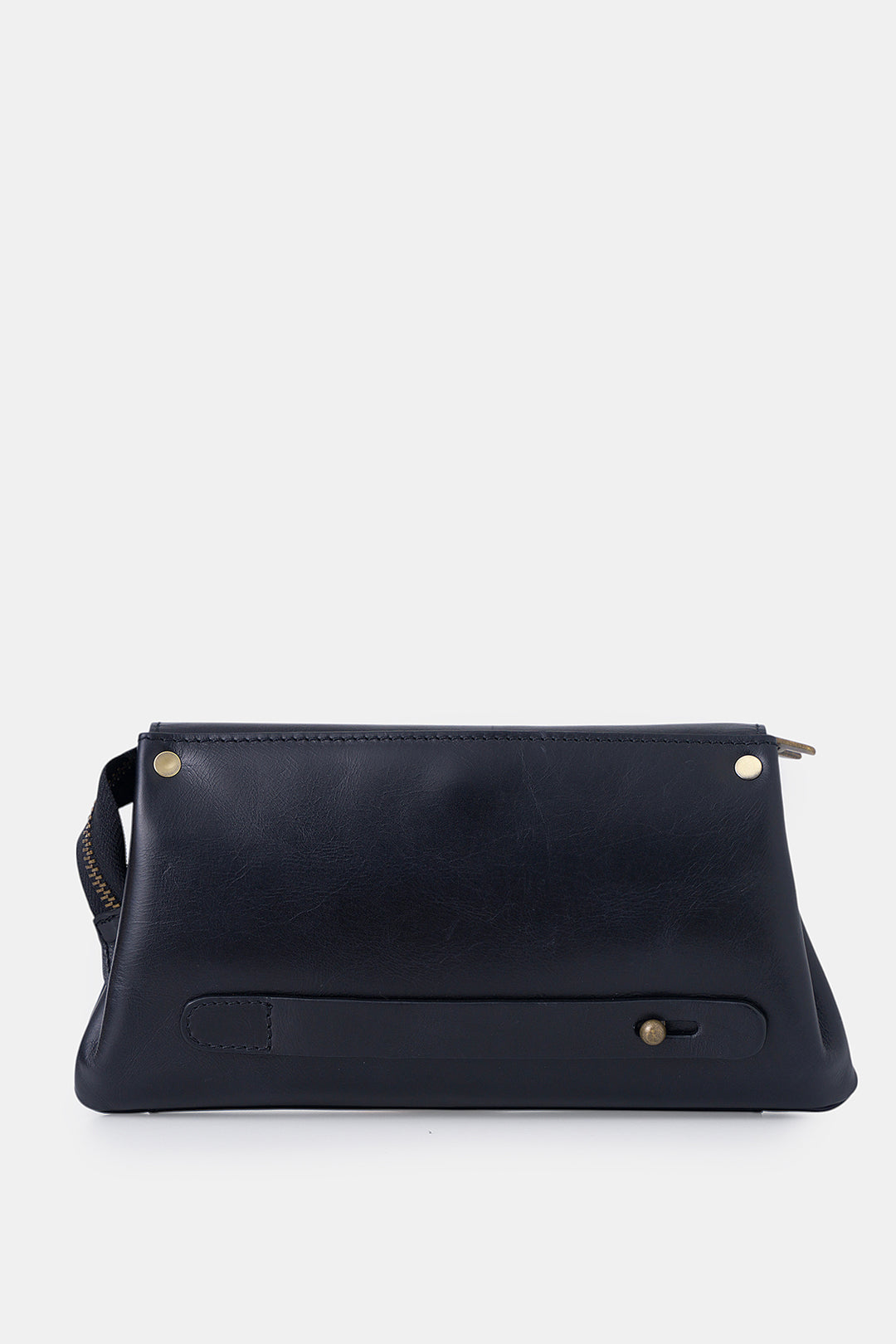 helmbrook Connel - Petit sac à main en cuir véritable unisexe avec couvercle