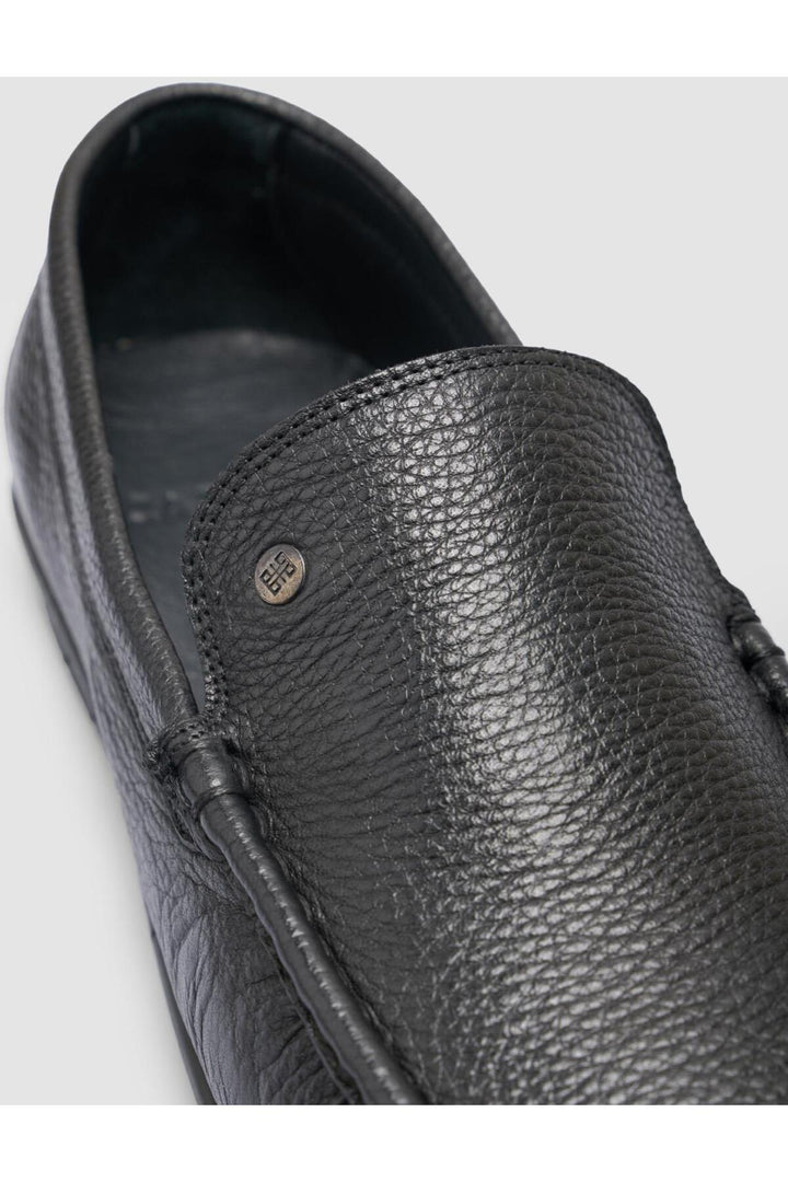 Cabani Shoes Chaussures de ville pour hommes en cuir véritable noir 100% - Noir
