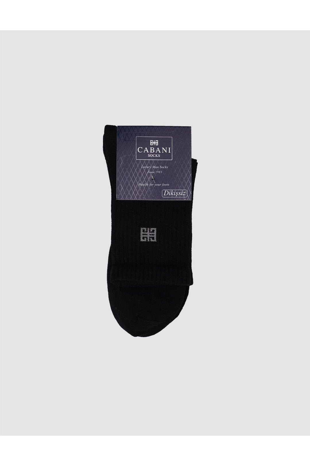 Cabani Shoes Chaussettes de sport pour hommes noires en lot de 2 - Noir