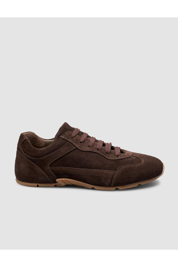 Cabani Shoes Baskets femme en cuir suédé marron - Marron
