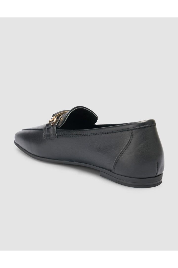 Cabani Shoes %100 Cuir Véritable Mocassins Femme Noir - Noir