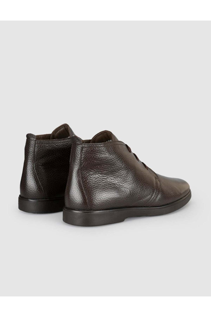 Cabani Shoes Nilador Bottes quotidiennes en cuir véritable à lacets pour hommes en marron - Marron