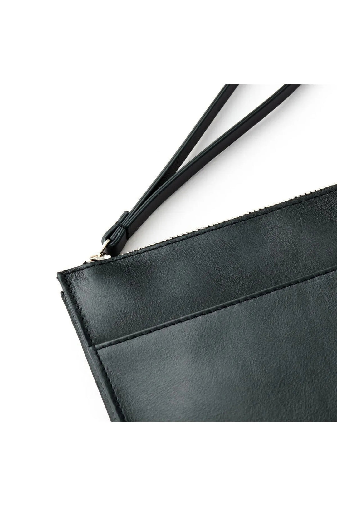 helmbrook Sac Portefeuille en Cuir Véritable pour Femme Zippé RFID Protégé Beverly Black