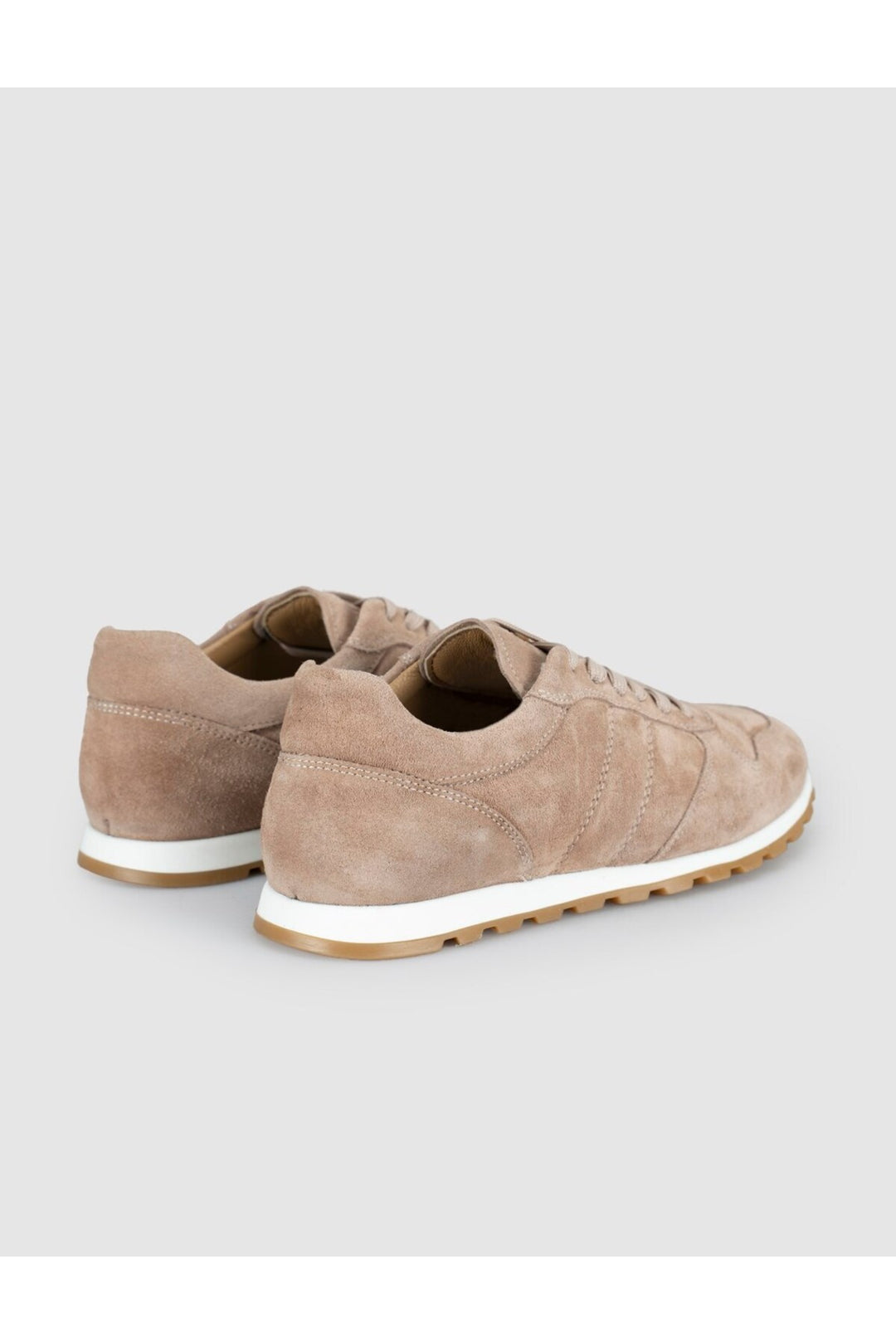 Cabani Shoes Baskets en suède beige pour femme - Crème