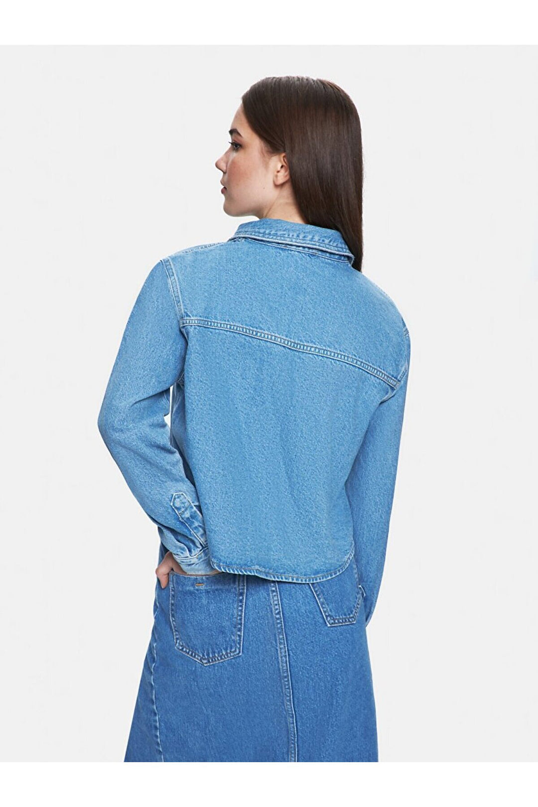 LTB Chemise en Jean Courte Zeta - Moyen Bleu_55424