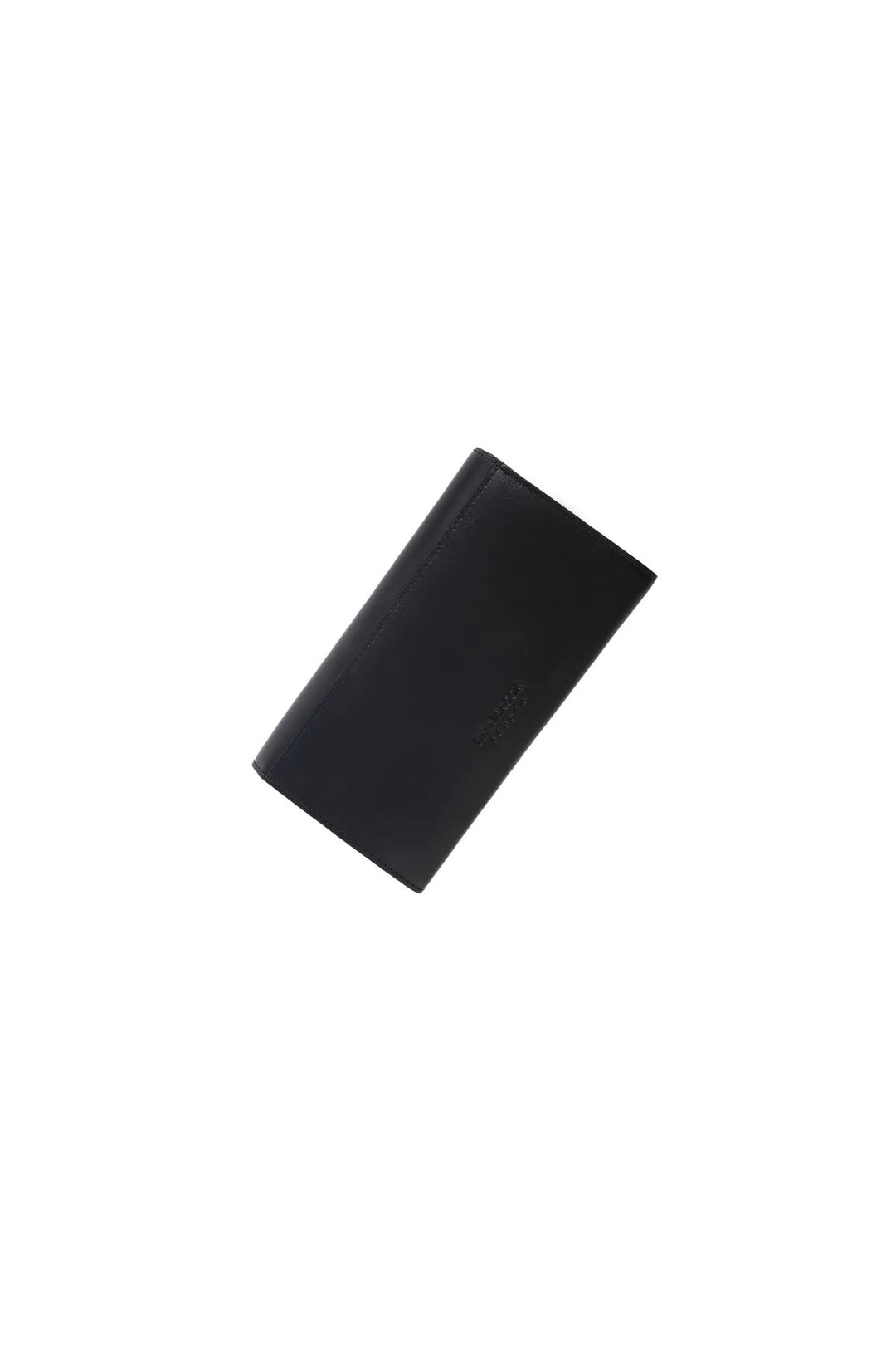 Helmbrook Grand portefeuille en cuir véritable pour femme protégé par RFID Charlotte Black Tan avec bouton-pression