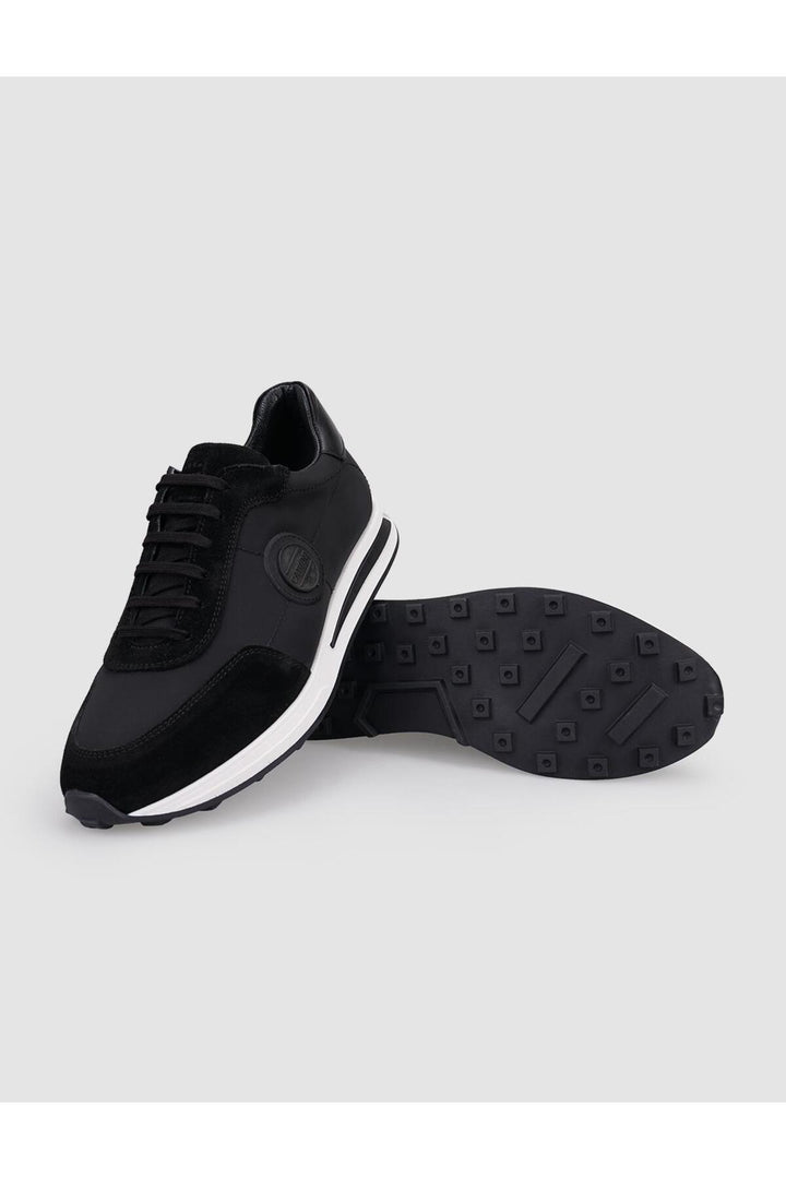 Cabani Shoes Montino Triko Noir Chaussures de Sport pour Homme à Lacets - Noir