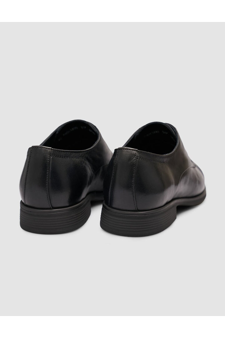 Cabani Shoes Chaussures classiques à lacets en cuir véritable de veau noir - Multicolore