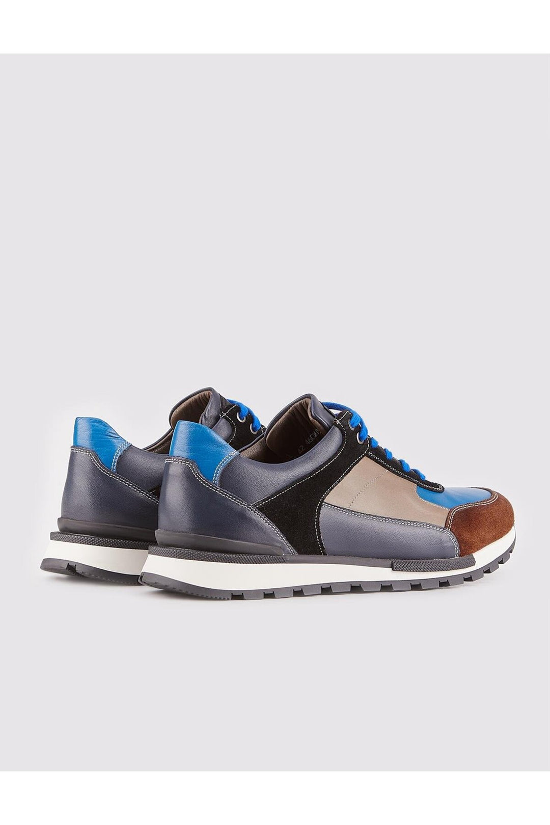 Cabani Shoes Light Termo Semelle en Cuir Véritable Bleu marine Chaussures de Sport pour Hommes à Lacets - Bleu marine