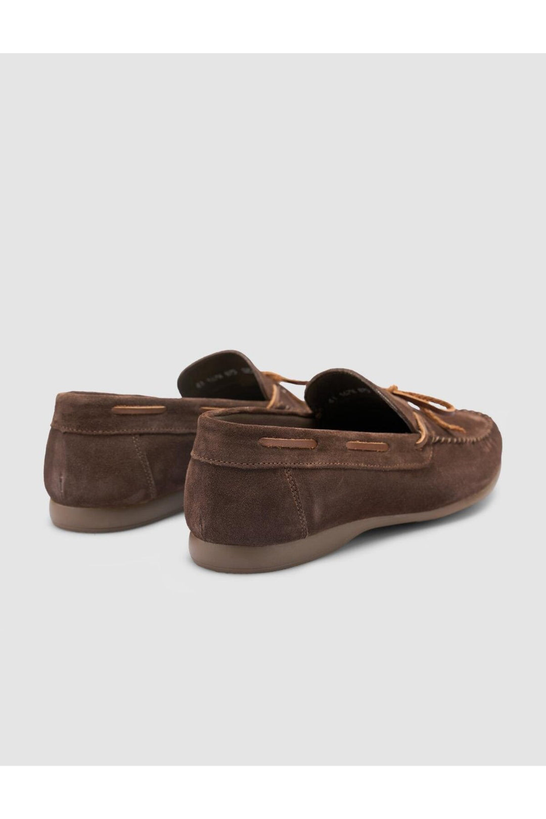Cabani Shoes Lenamo %100 Cuir Véritable Chaussures de Bateau pour Hommes en Suède Marron Quotidien - Marron