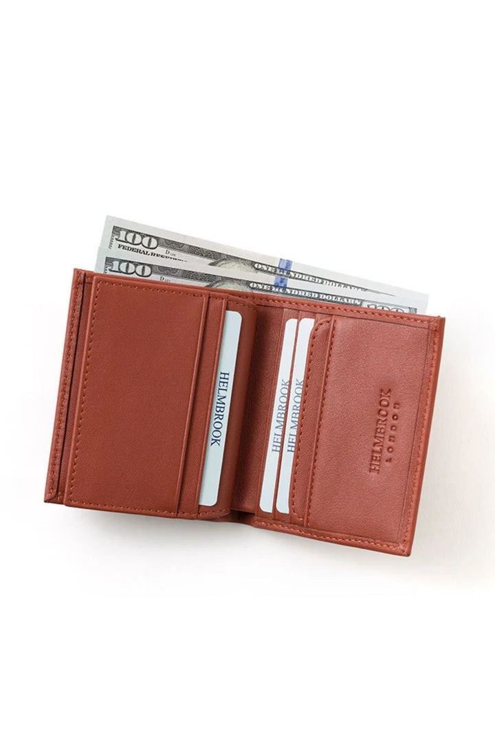 helmbrook Portefeuille en cuir véritable pour homme Slim Design RFID Axel protégé