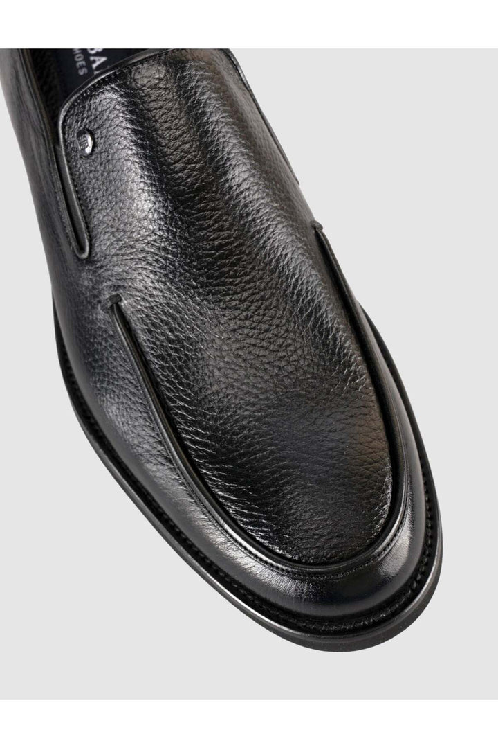 Cabani Shoes Chaussures Loafers Classiques pour Hommes en Cuir Véritable - Noir