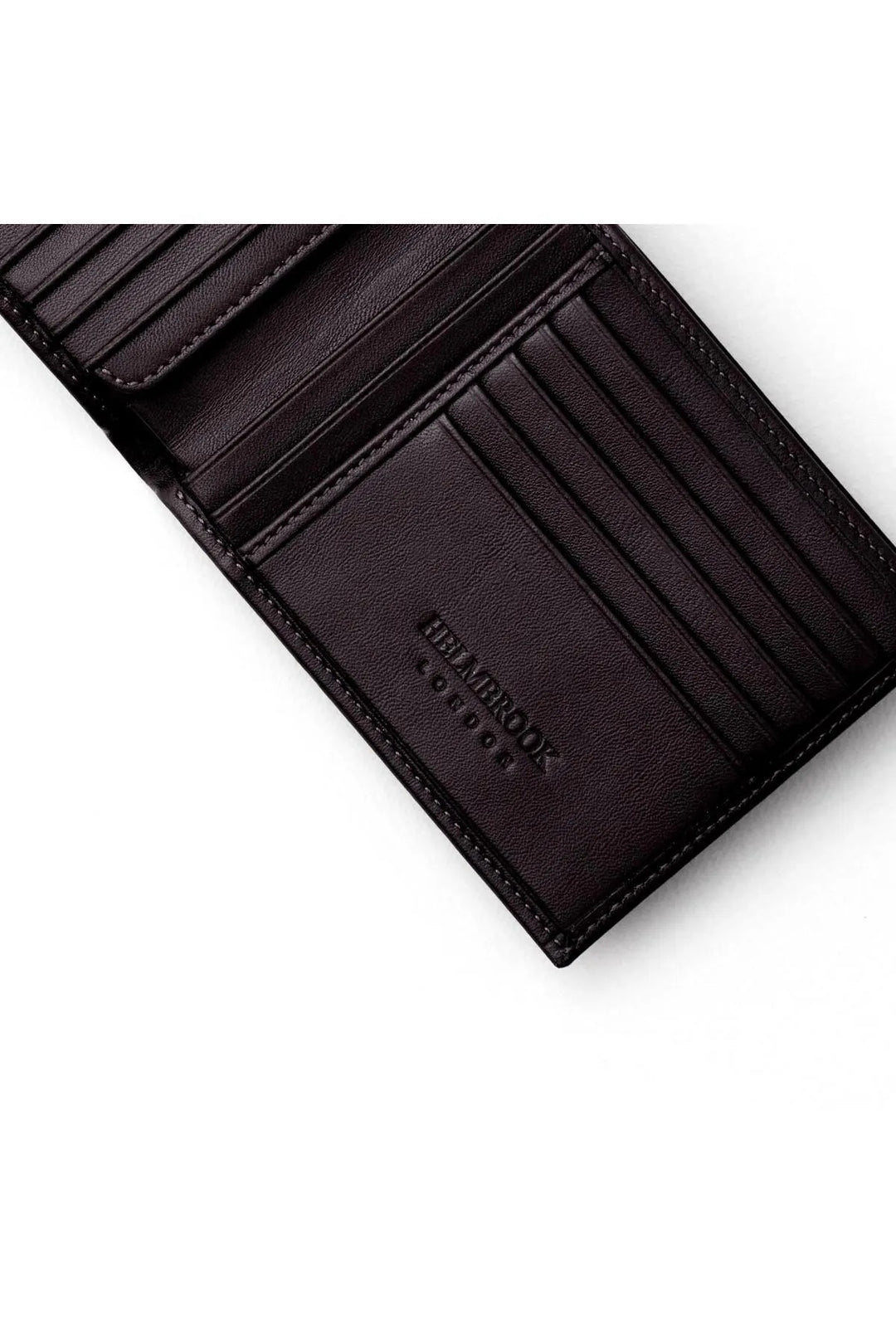 helmbrook Portefeuille en cuir véritable pour homme Design personnalisé Protégé RFID Tanner Coffee