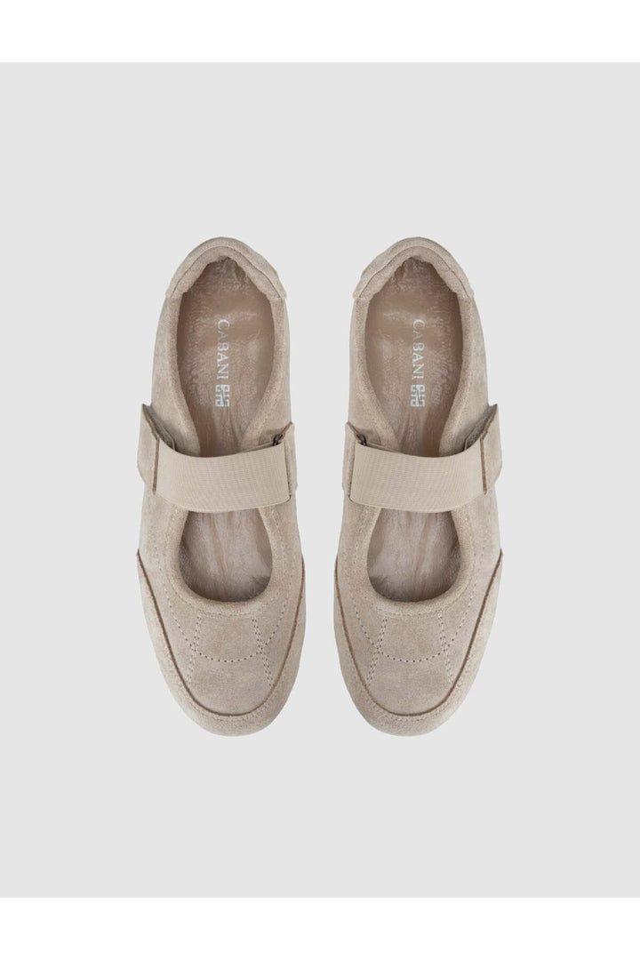 Cabani Shoes Melato Chaussures Ballerines Quotidiennes Femme en Cuir Véritable Beige - Multicolore