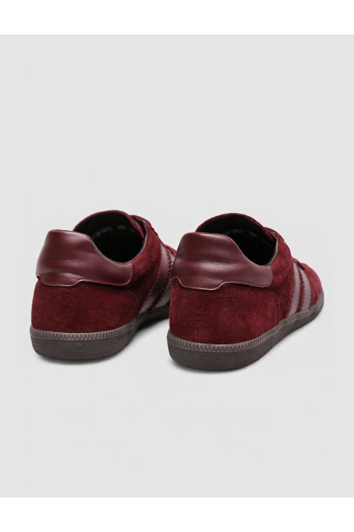 Cabani Shoes Riposta %100 Cuir Suédé Rouge Femme Baskets - Multicolore