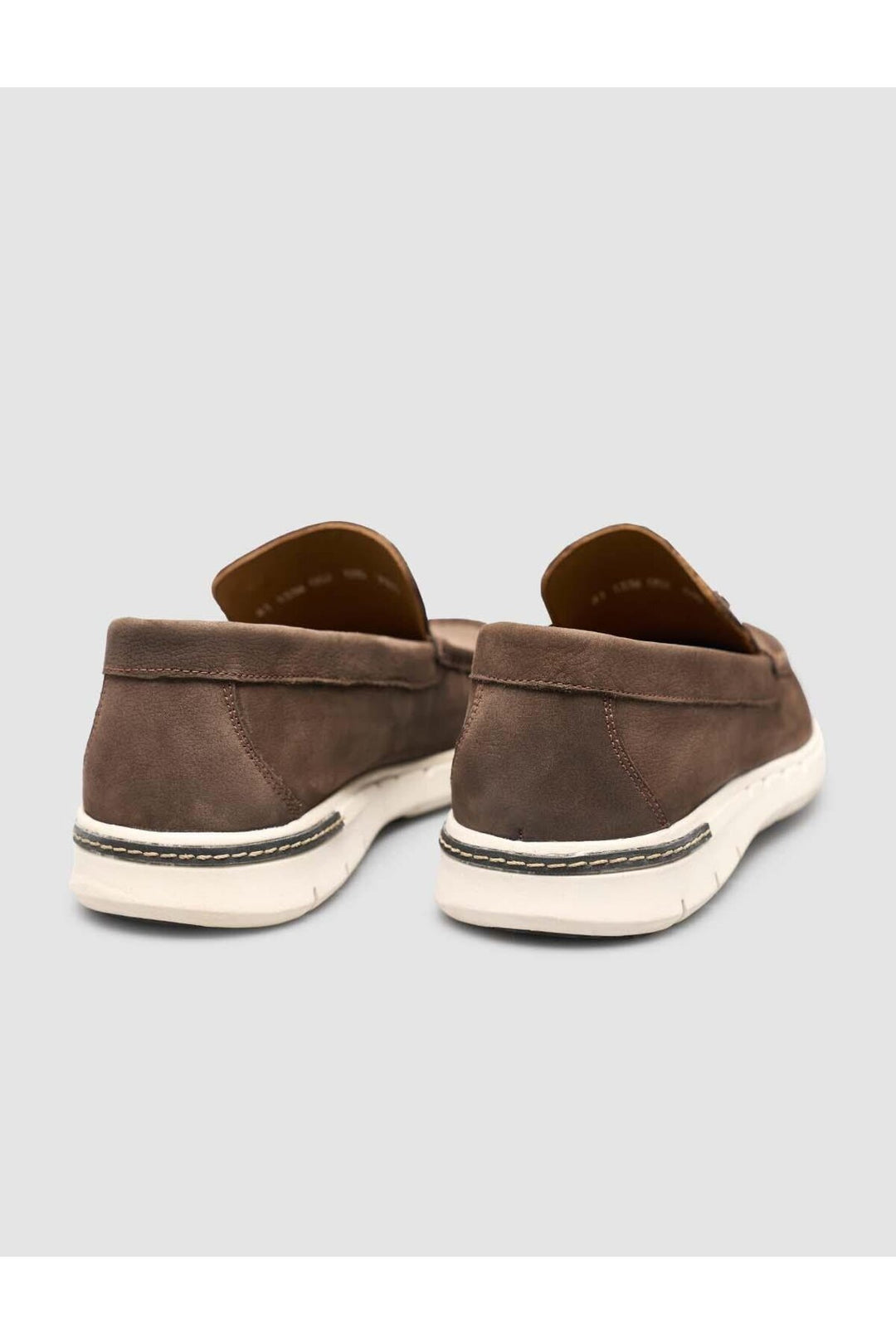 Cabani Shoes Mocassin quotidien pour homme en cuir véritable marron - Marron