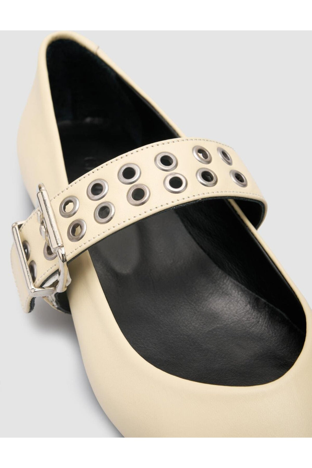 Cabani Shoes %100 Cuir Véritable Ballerines Femme Beige - Beige