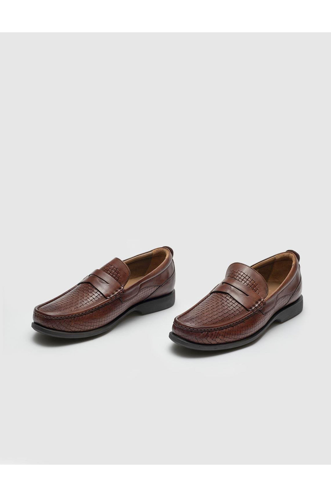 Cabani Shoes Chaussures de ville pour hommes en cuir véritable marron - Marron
