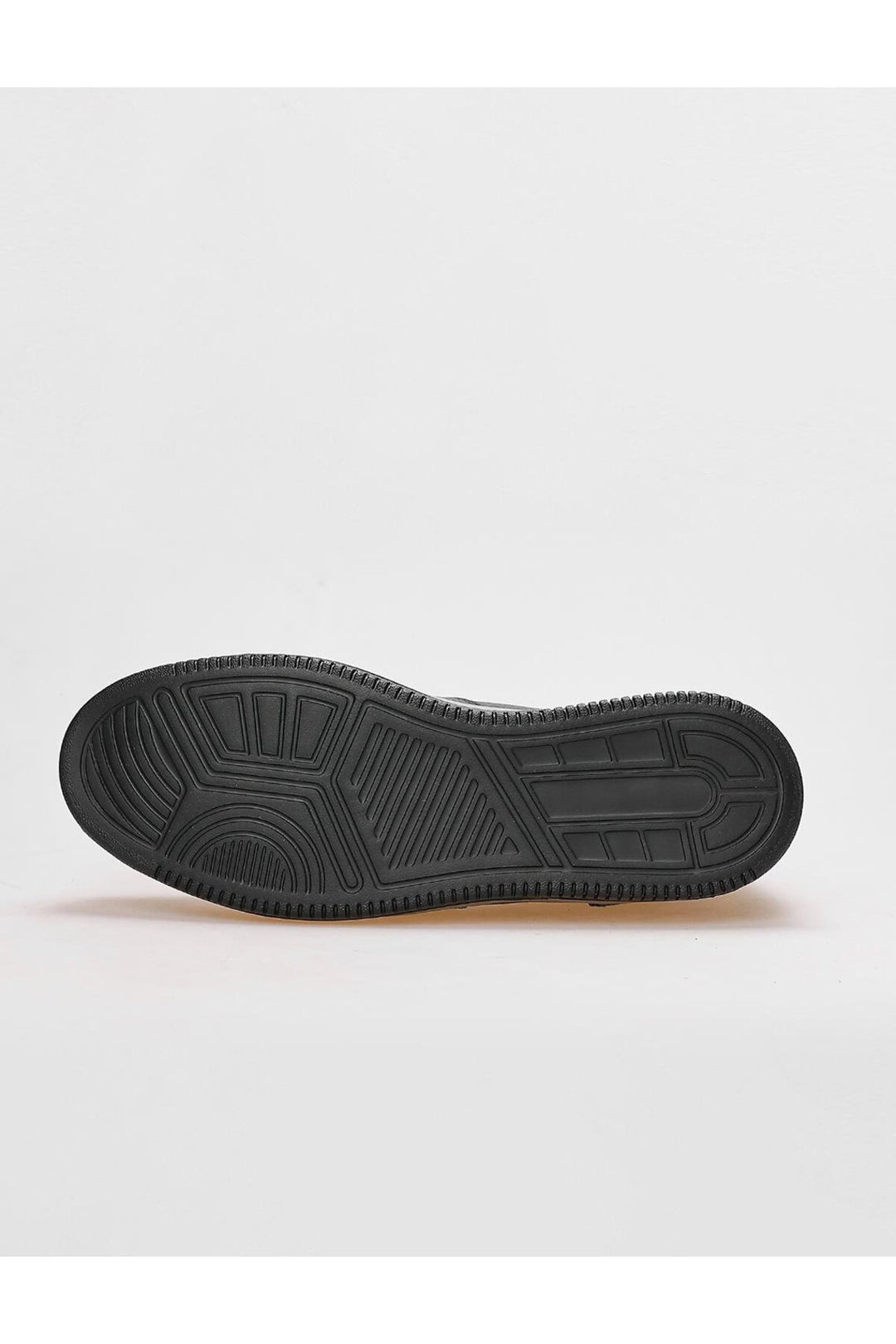 Cabani Shoes Chaussures de sport pour hommes en cuir véritable noires à lacets - Noir