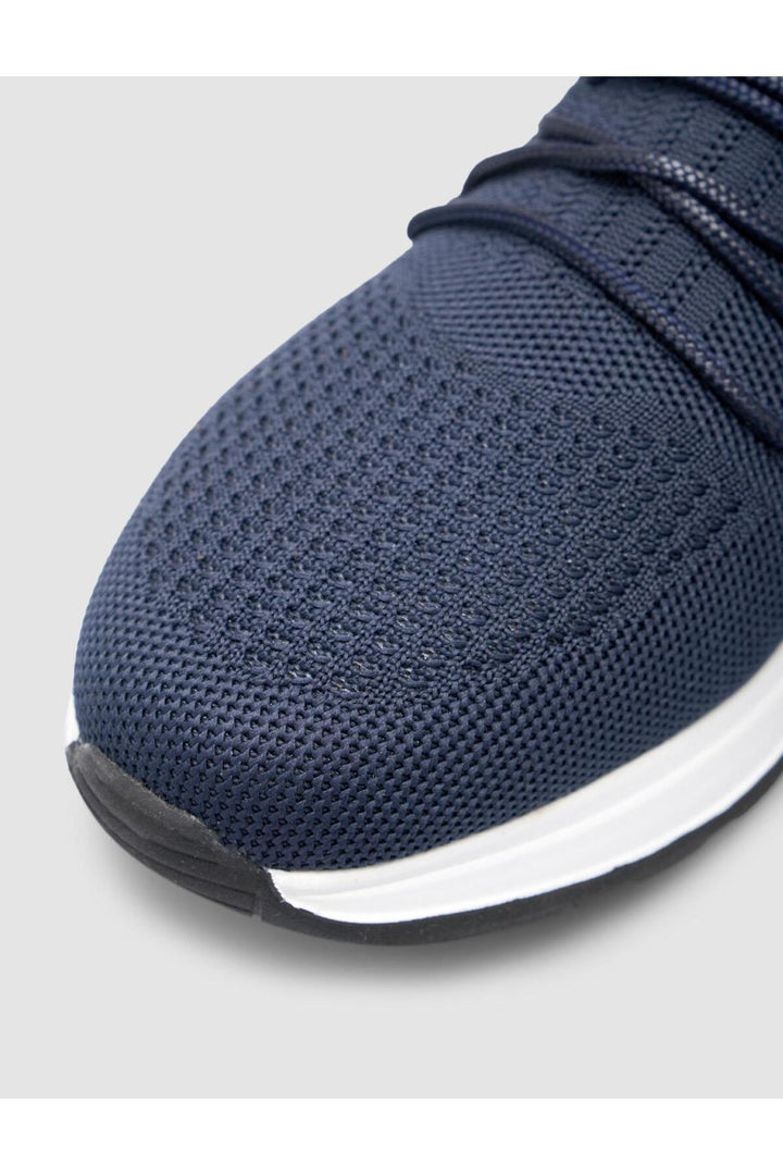 Cabani Shoes Chaussures de sport pour homme Napoli en tricot Bleu marine - Bleu marine