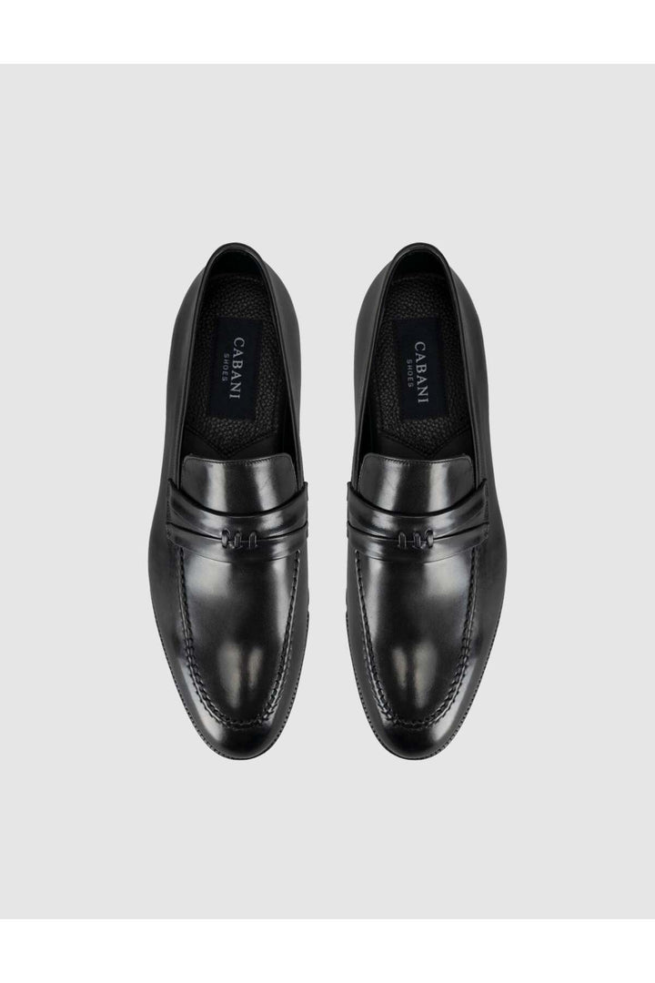 Cabani Shoes Chaussures classiques pour hommes en cuir noir premium - Multicolore