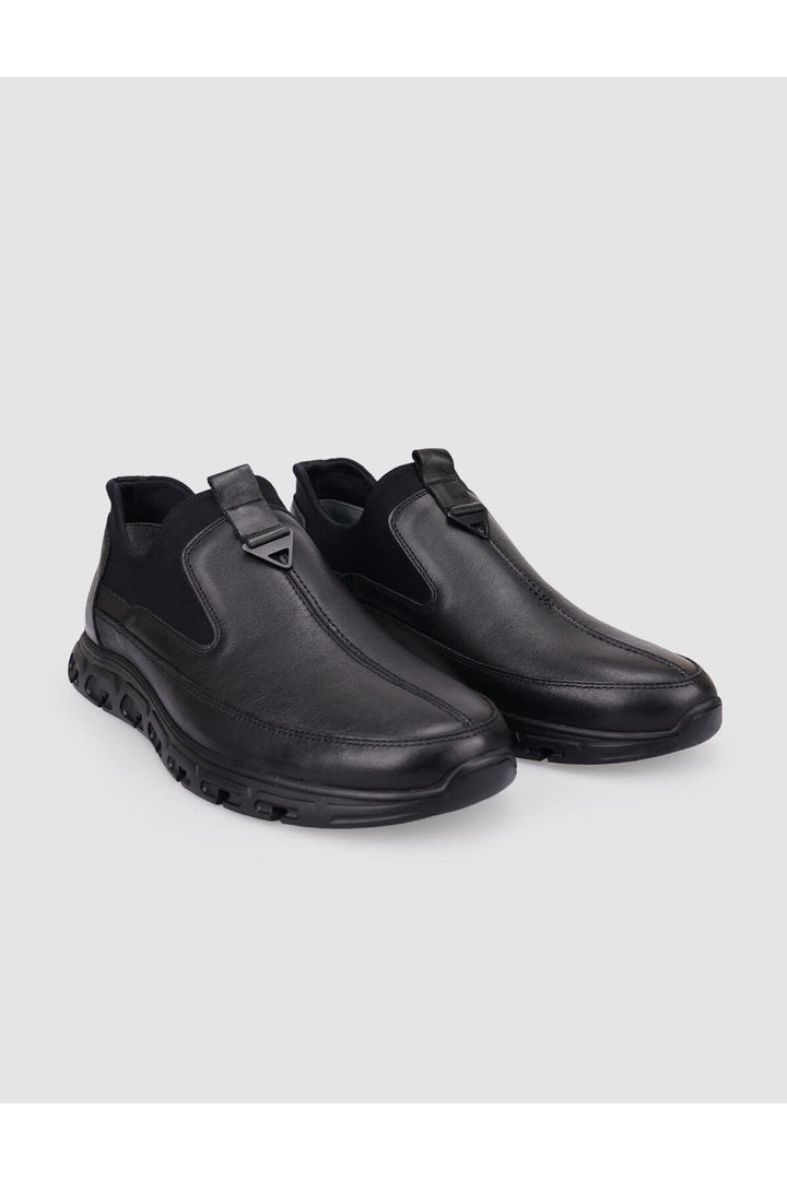 Cabani Shoes Chaussures de ville pour hommes en cuir véritable noir 100% - Multicolore