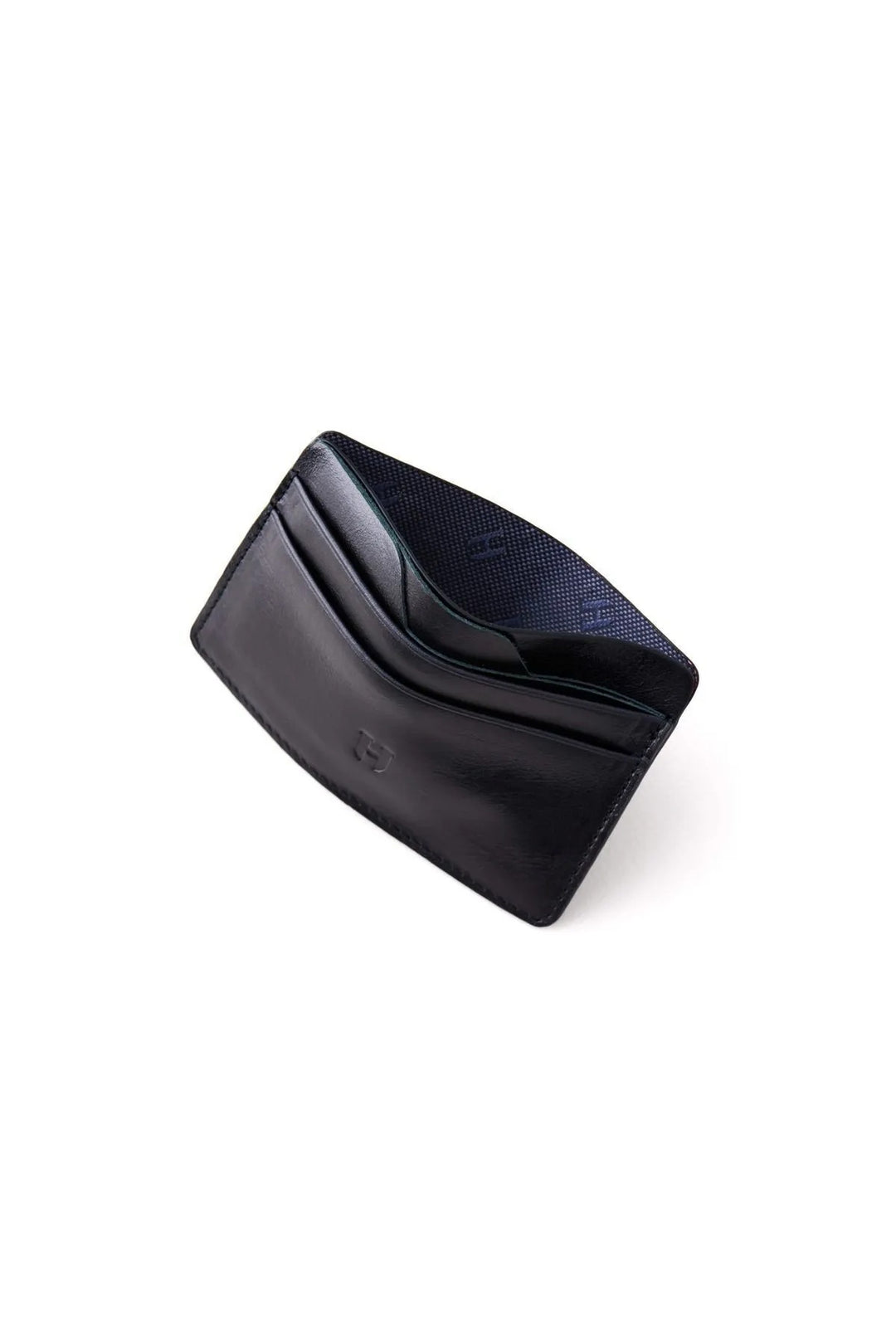 helmbrook Hommes - Cuir véritable - Porte-cartes mince - Protection RFID - Elton - Noir