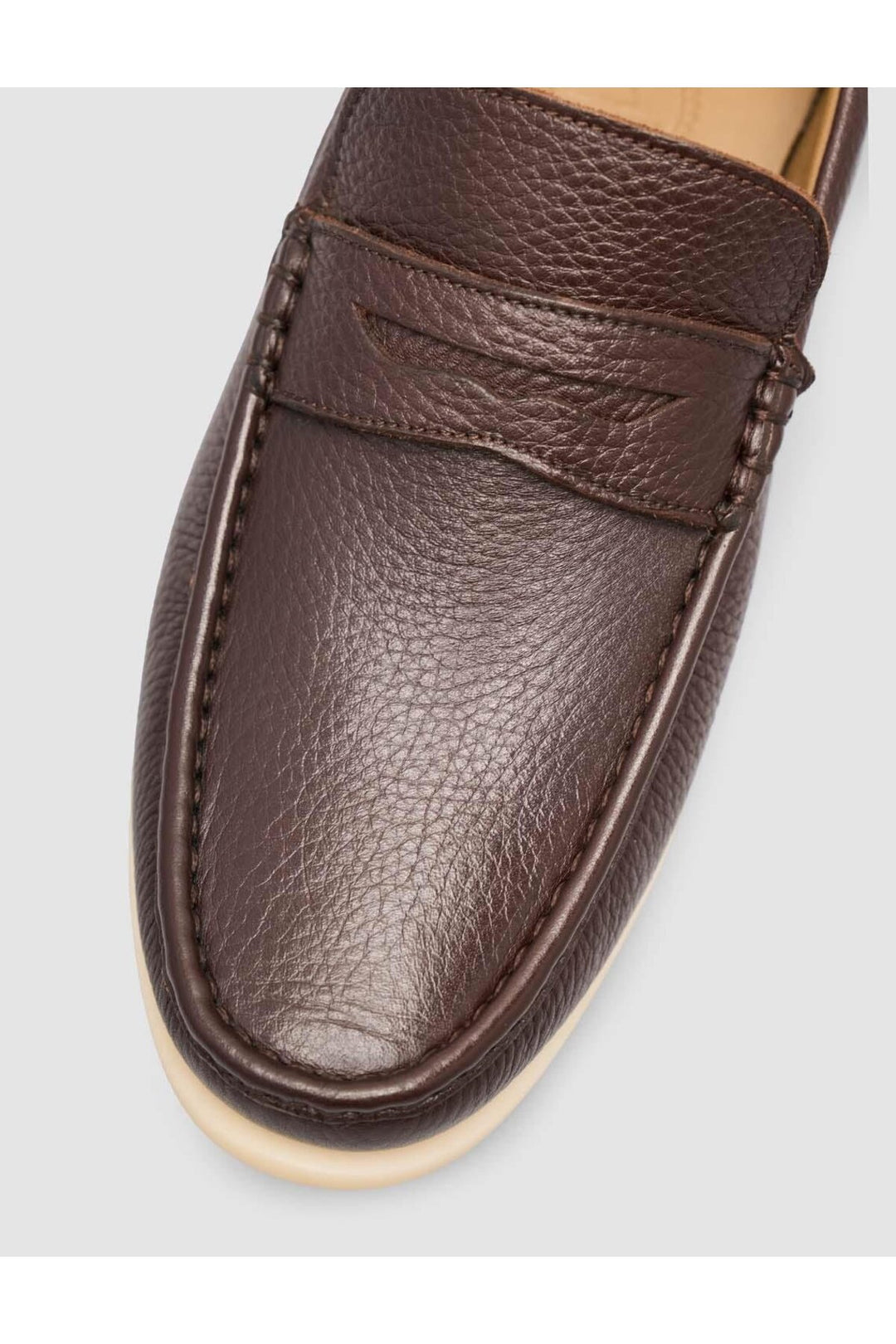 Cabani Shoes Chaussures décontractées pour hommes en cuir véritable 100 % marron - Multicolore