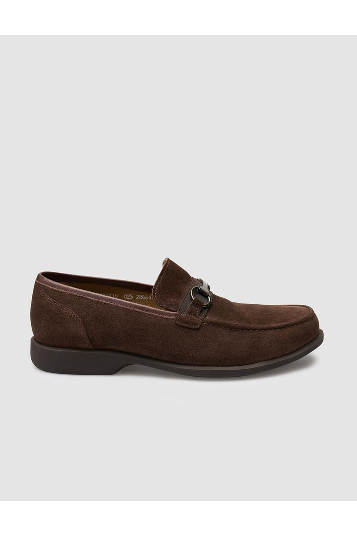Cabani Shoes Chaussures décontractées pour hommes en cuir véritable suédé marron - Marron