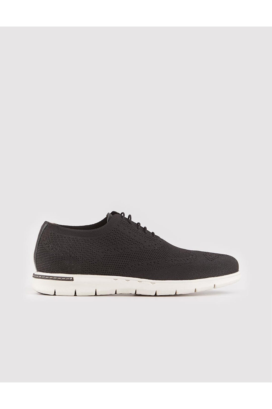 Cabani Shoes Chaussures de ville en tricot pour homme noires à lacets - Multicolore