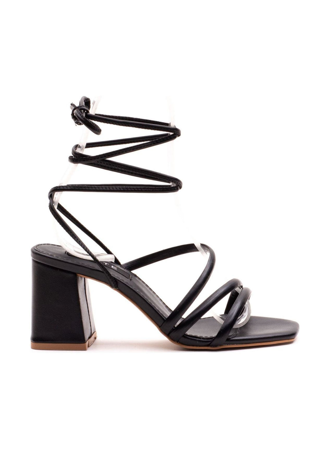 Wavelys Sandales ou tongs à lanières amovibles, doublure en cuir véritable, sandales pour femmes - Noir