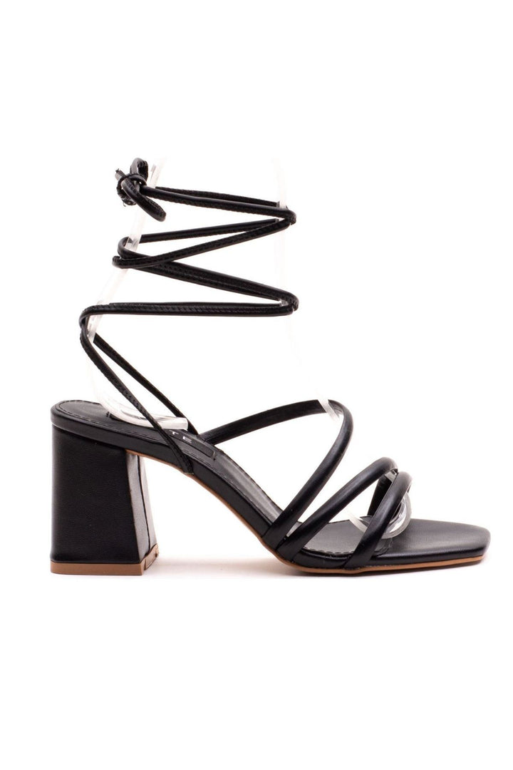 Wavelys Sandales ou tongs à lanières amovibles, doublure en cuir véritable, sandales pour femmes - Noir