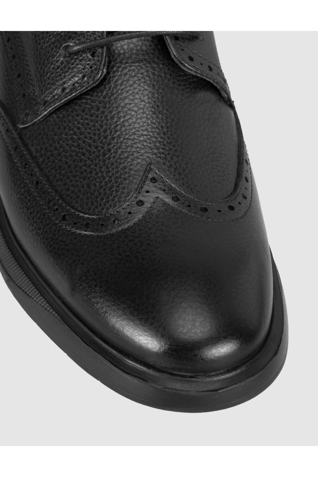 Cabani Shoes Chaussures Oxford pour hommes en cuir véritable noires - Multicolore