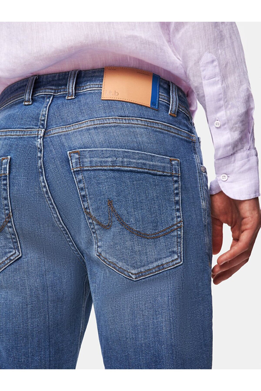 LTB Pantalon en jean coupe droite à taille moyenne Paul X - karişik_55709