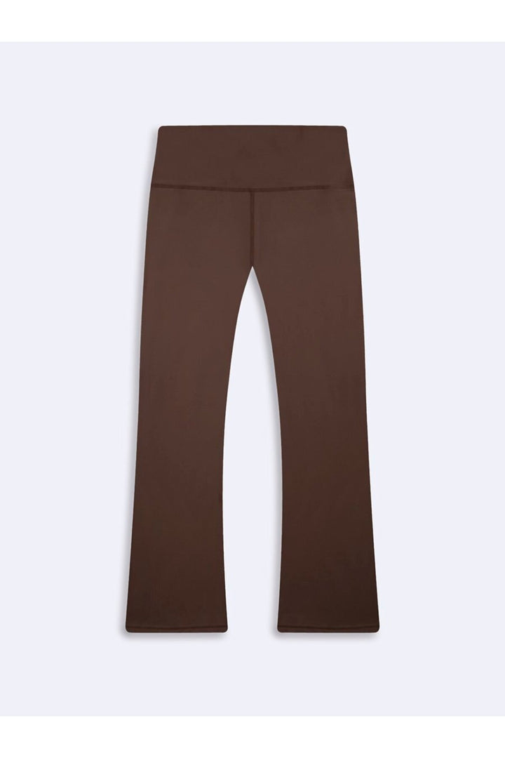 LTB Legging Marron Taille Haute À Pattes Élargies - Marron