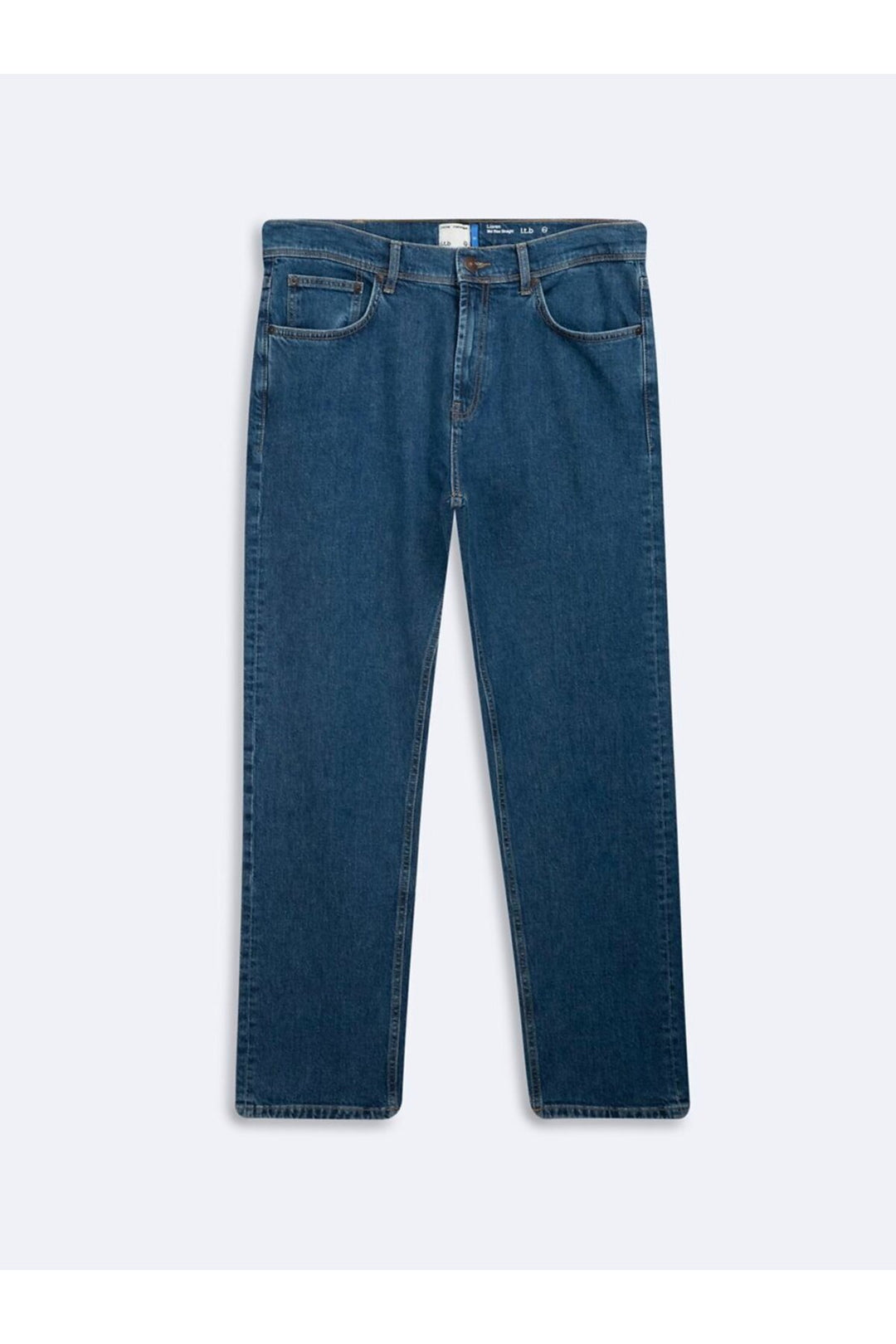 LTB Pantalon Jean Mid Indigo Droit Taille Moyenne Lıoren - mid Indigo