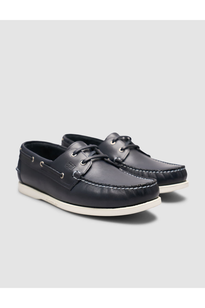Cabani Shoes Chaussures Loafer en cuir véritable noires à lacets - Multicolore