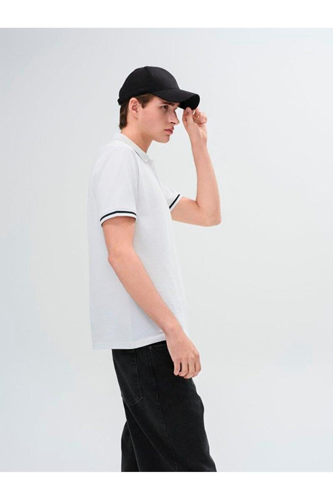 LTB T-shirt à Col Polo Kelebe pour Homme à Manches Courtes 1225841846089 - Blanc_100