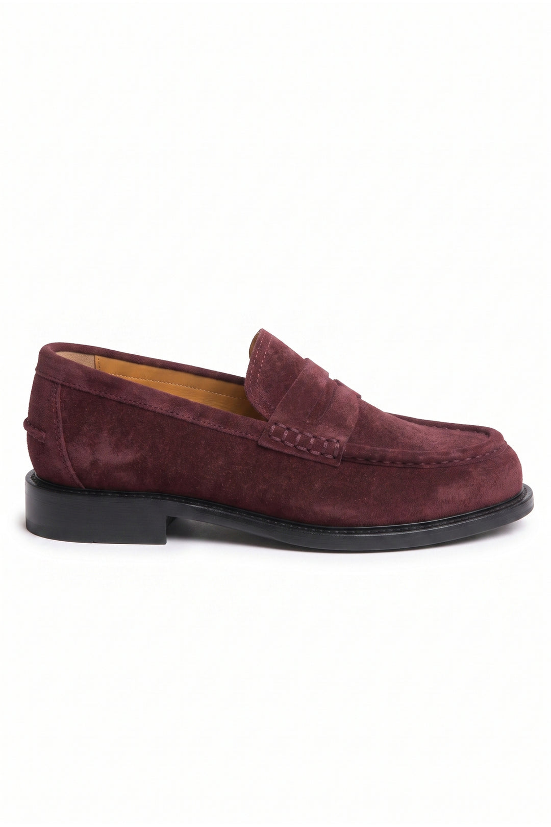 Wavelys Carmen Bordeaux Chaussures élégantes et confortables en cuir suédé véritable pour l'école et le travail au quotidien - Bordeaux